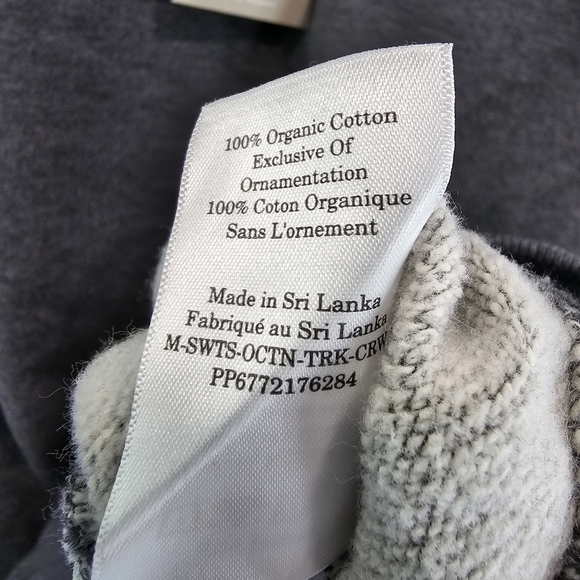 Everlane Sweatshirt Mens Grey Track Pullover Uniform Heathered Crewneck - Picture 12 of 13